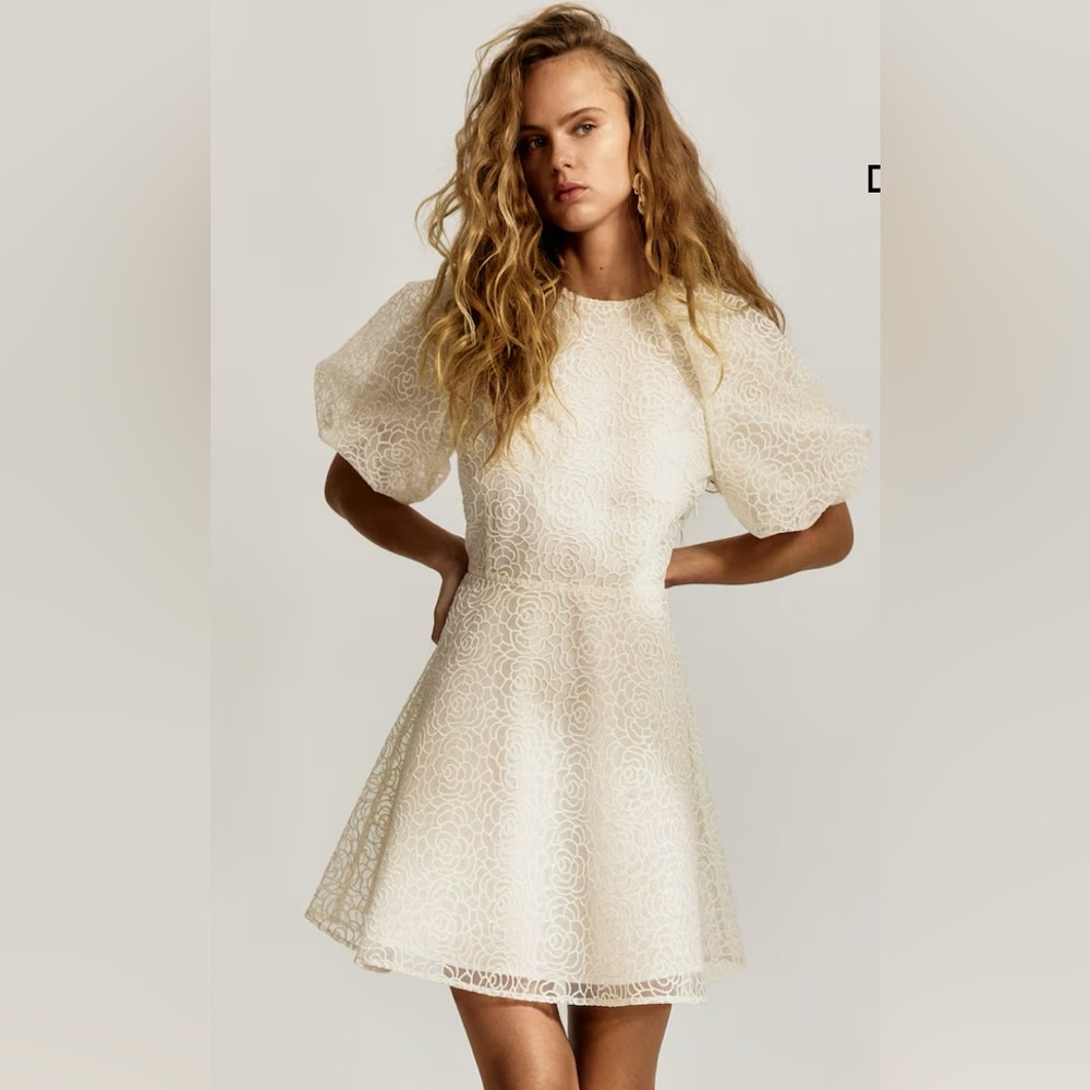 Elegant Cream Lace Dress